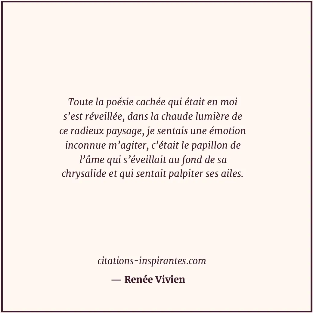Citation de Renée Vivien