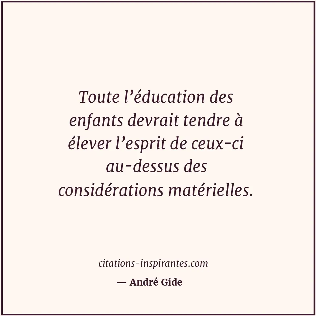 Citation de André Gide