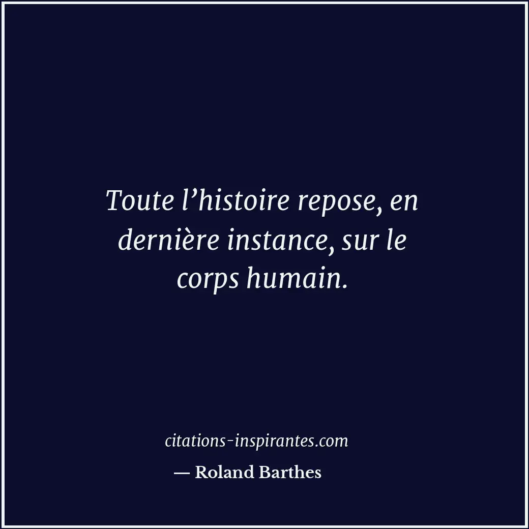 Citation de Roland Barthes