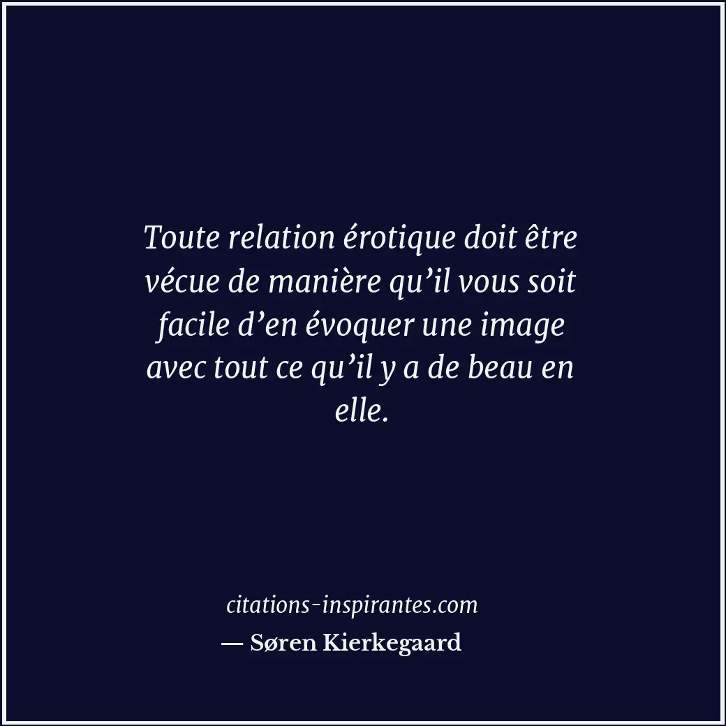 Citation de Søren Kierkegaard
