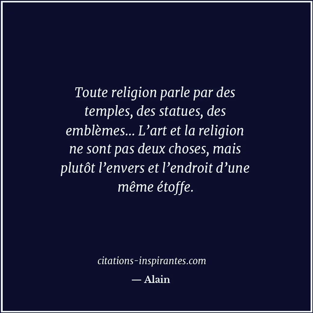 Citation de Alain