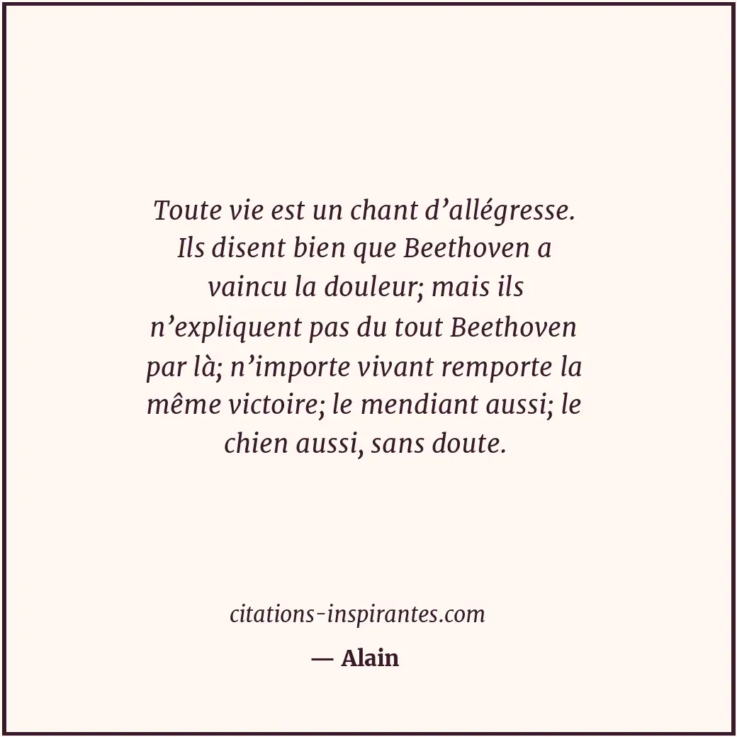 Citation de Alain