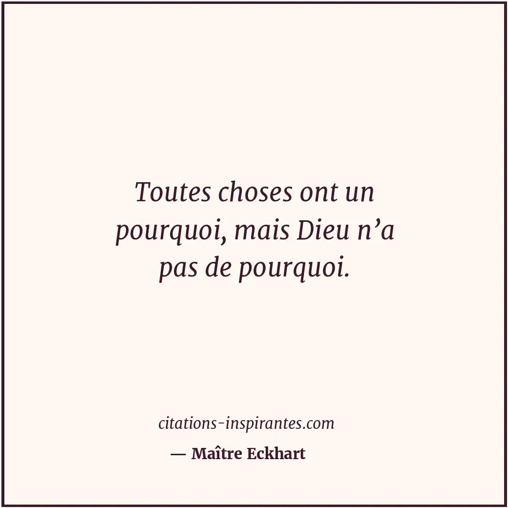 Citation de Maître Eckhart