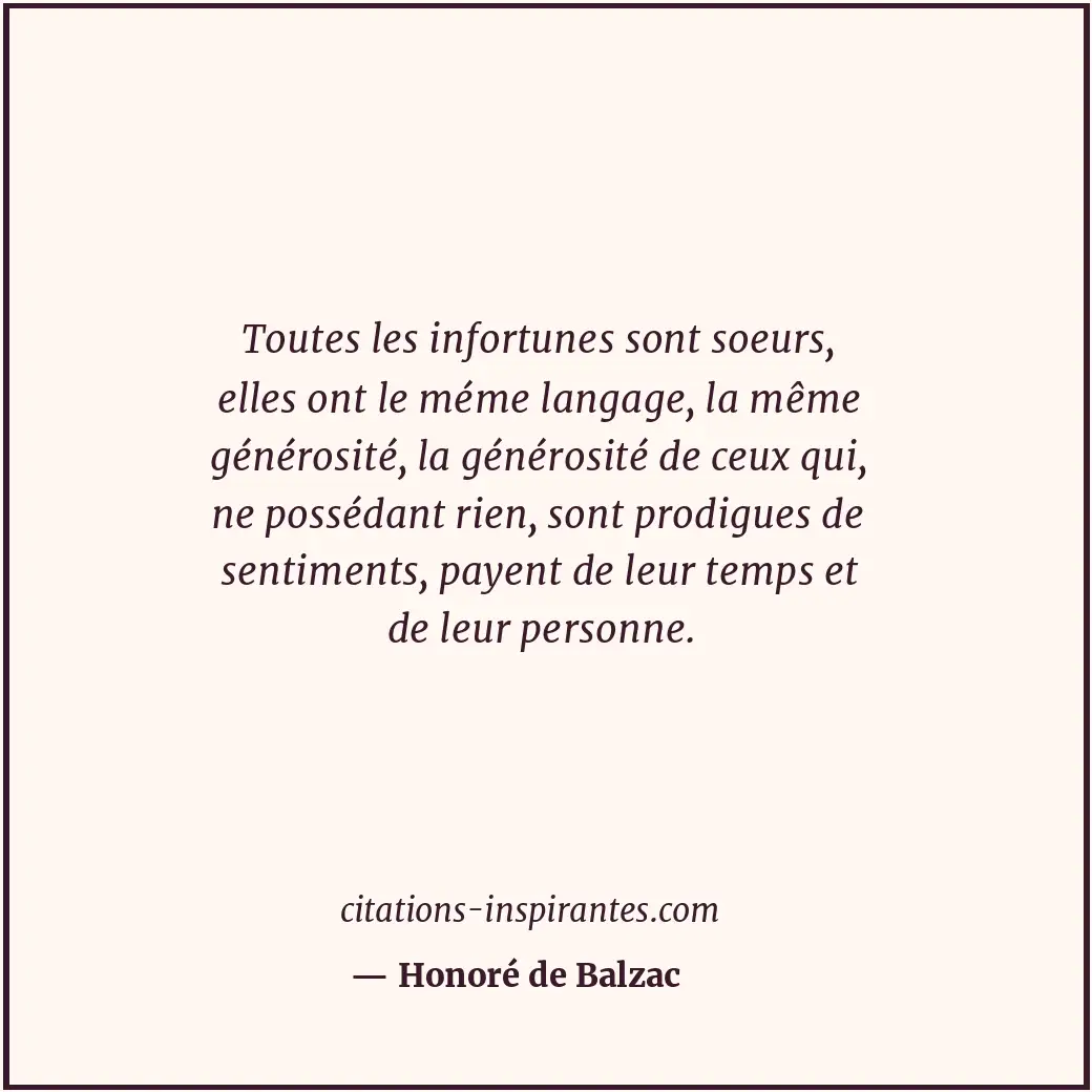 Citation de Honoré de Balzac
