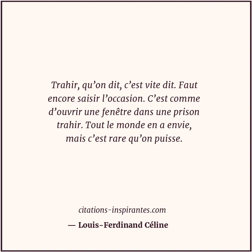 Citation de Louis-Ferdinand Céline