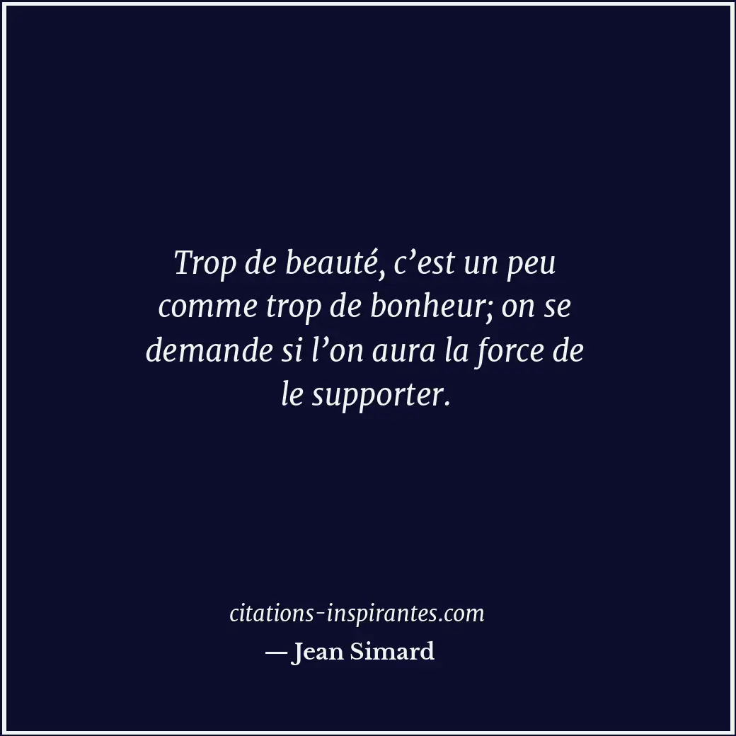 Citation de Jean Simard