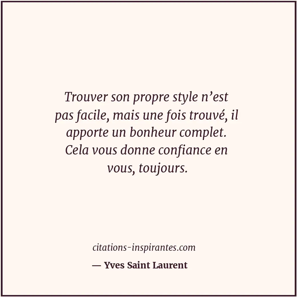 Citation de Yves Saint Laurent
