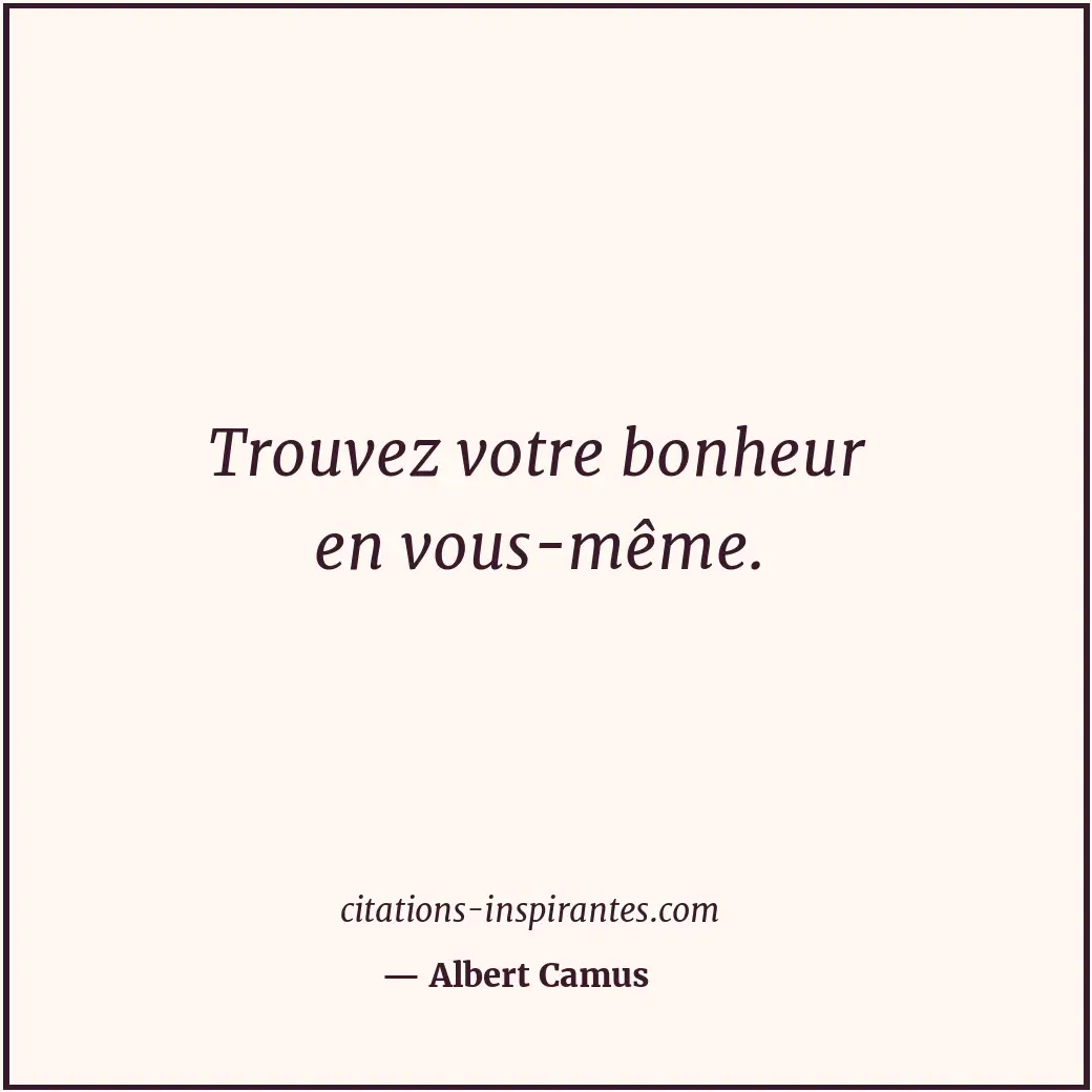 Citation de Albert Camus
