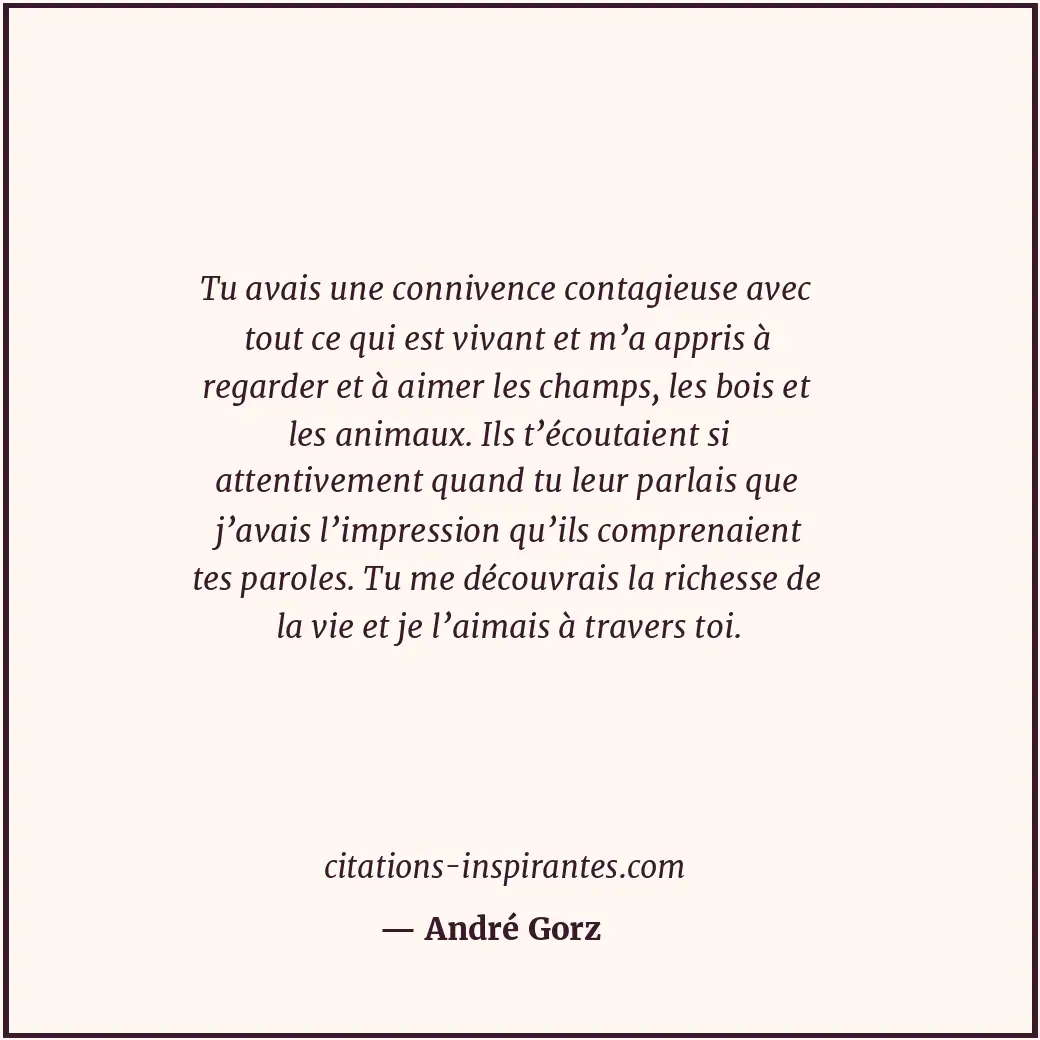 Citation de André Gorz
