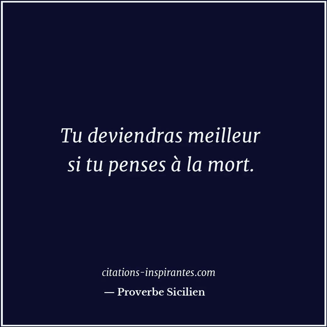 Citation de Proverbe Sicilien