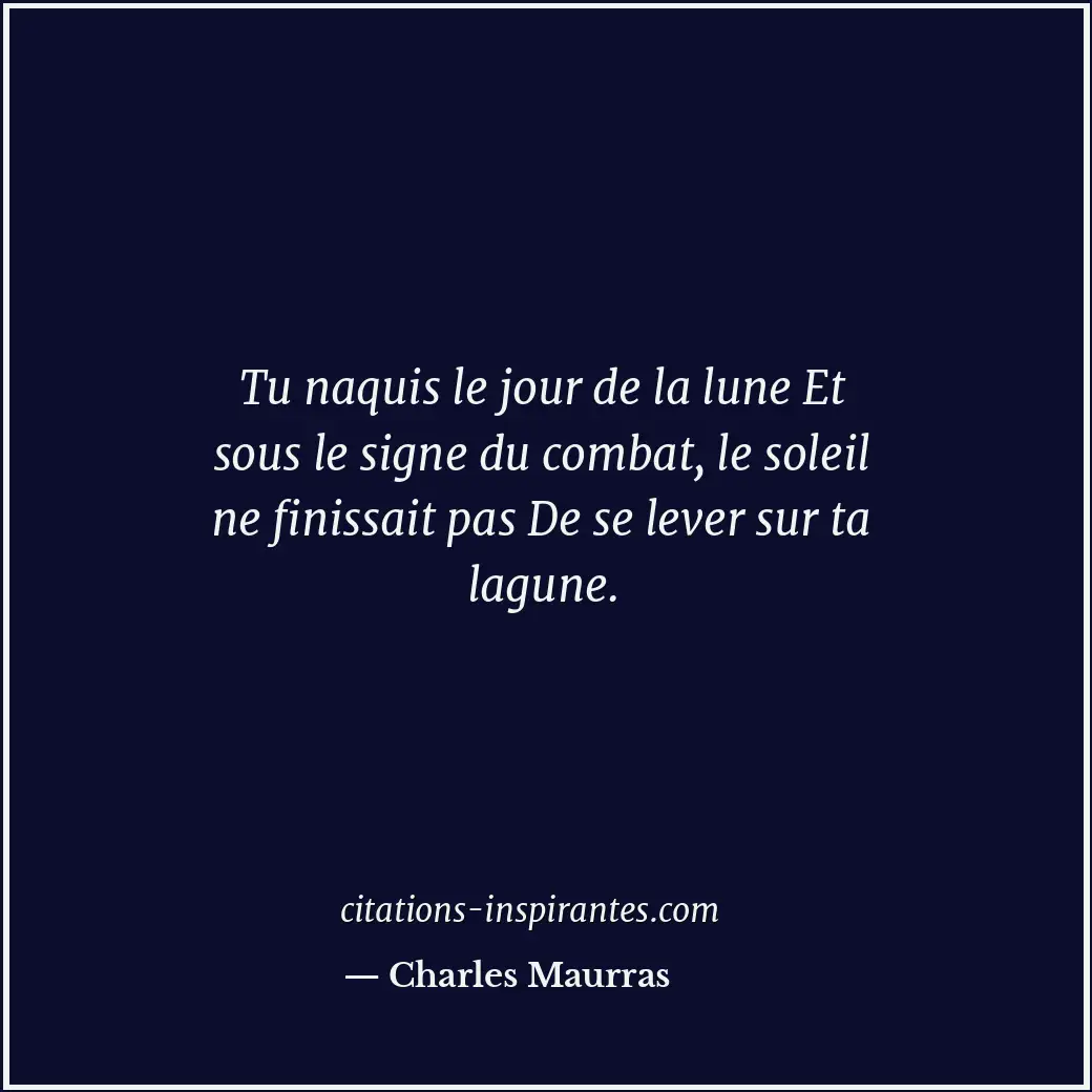 Citation de Charles Maurras
