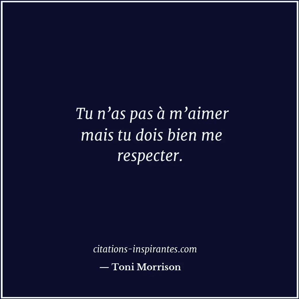 Citation de Toni Morrison