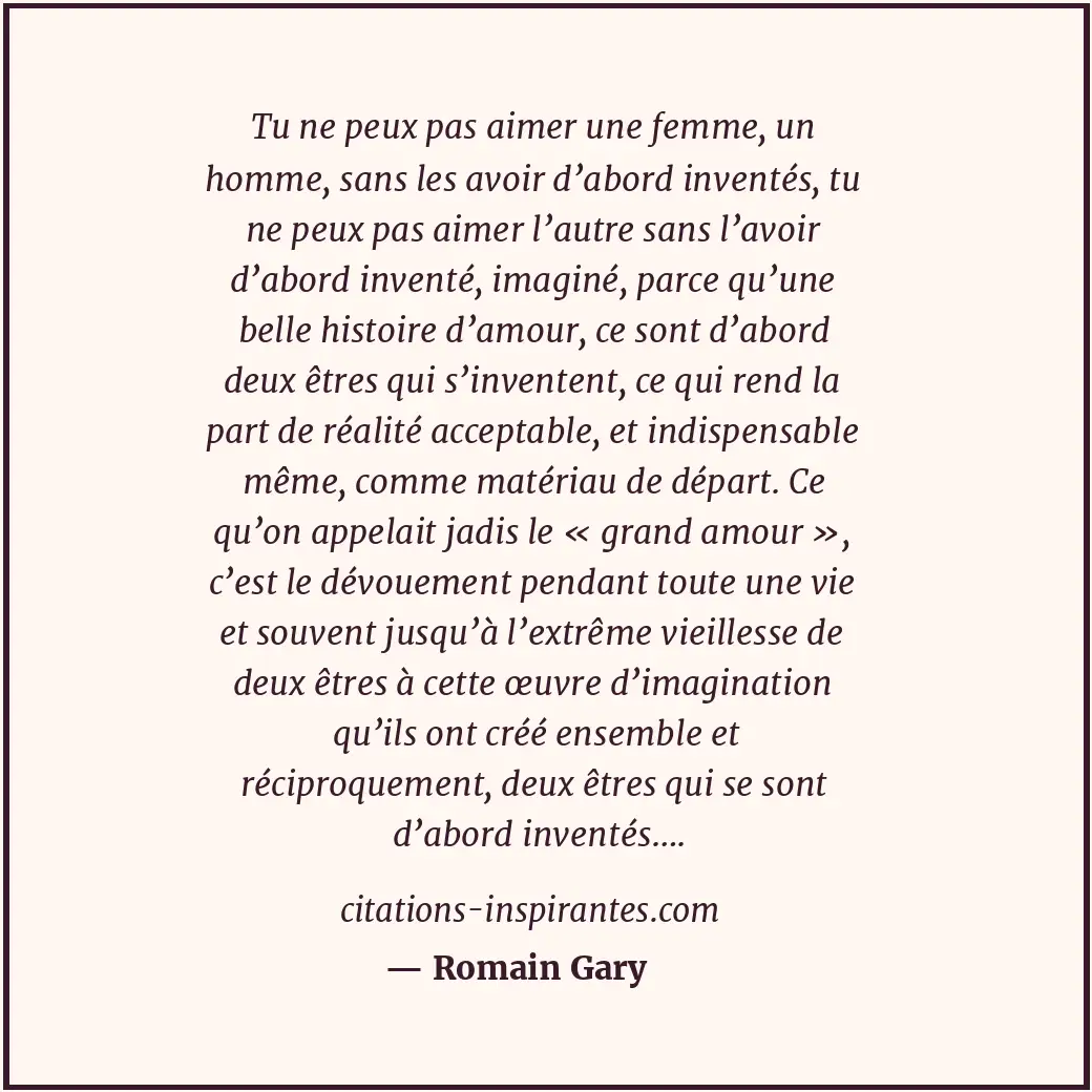 Citation de Romain Gary