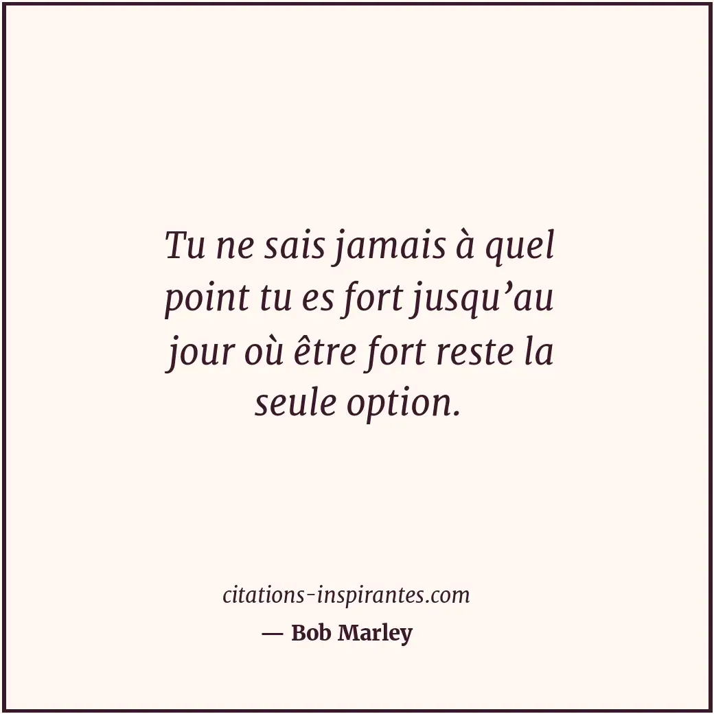Citation de Bob Marley