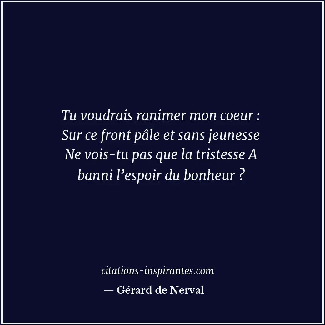 Citation de Gérard de Nerval