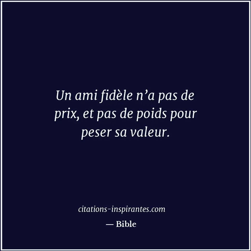 Citation de Bible