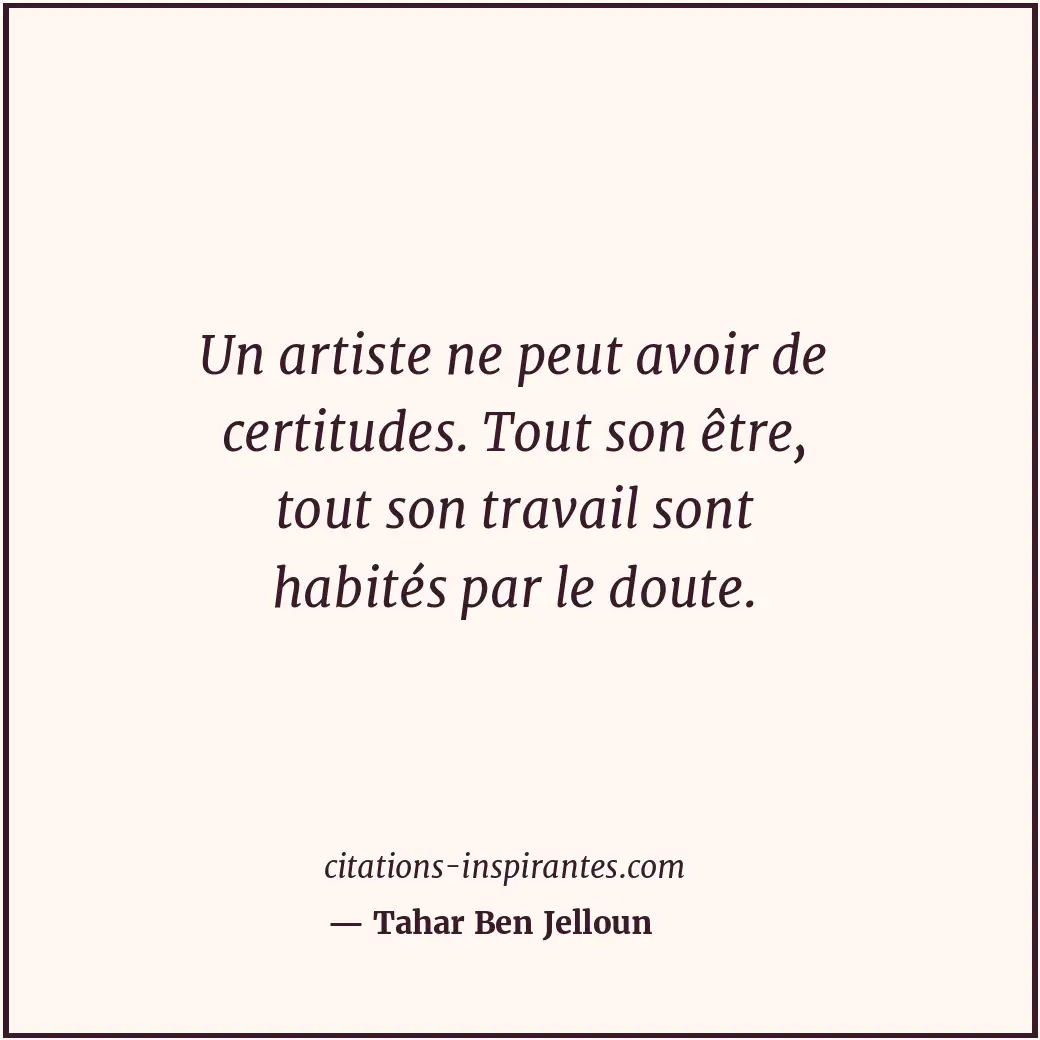 Citation de Tahar Ben Jelloun