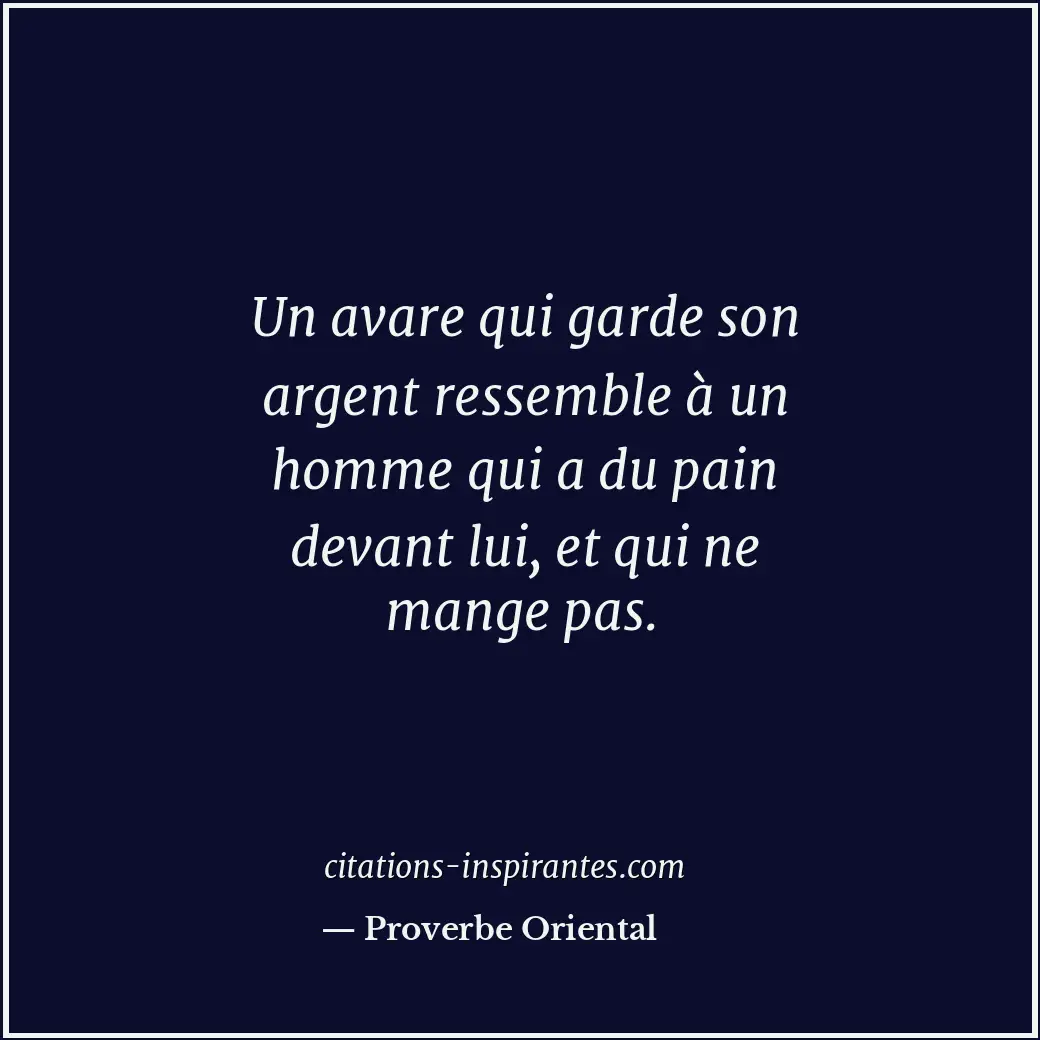Citation de Proverbe Oriental