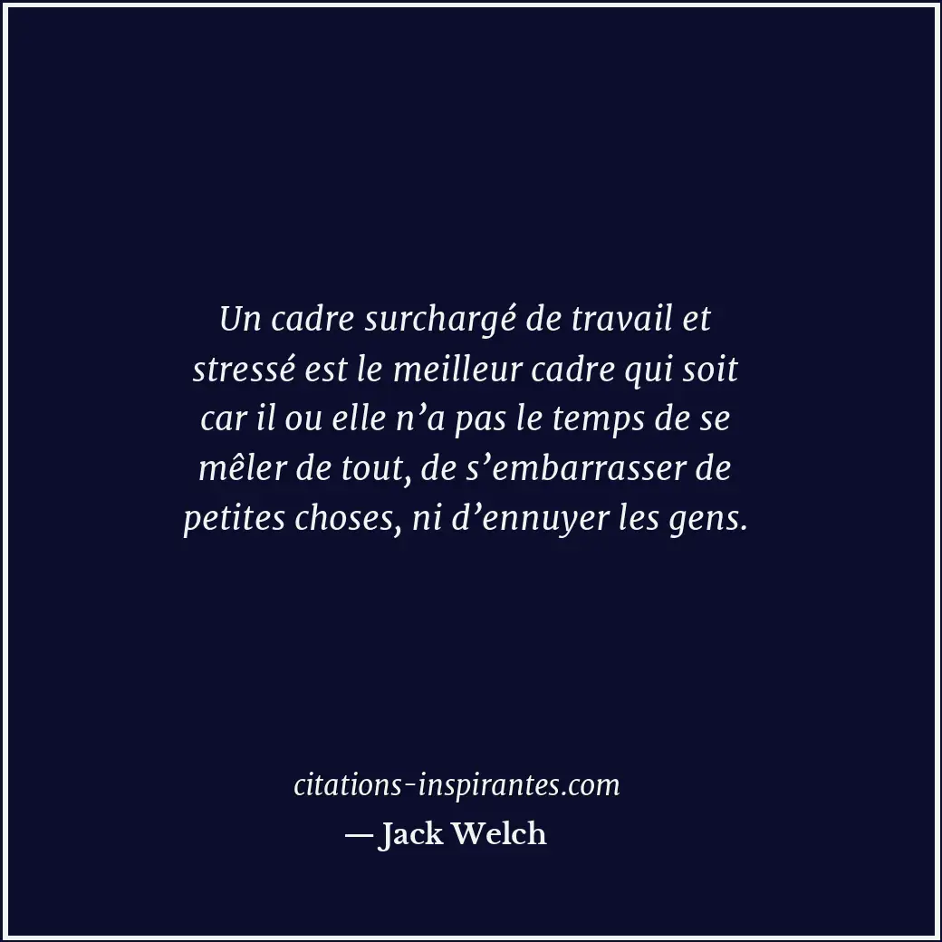 Citation de Jack Welch
