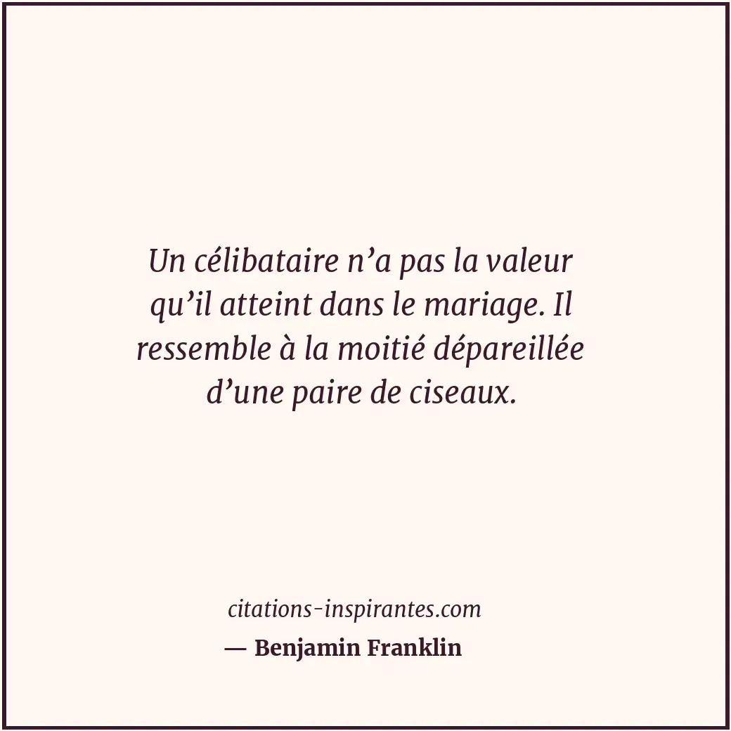 Citation de Benjamin Franklin