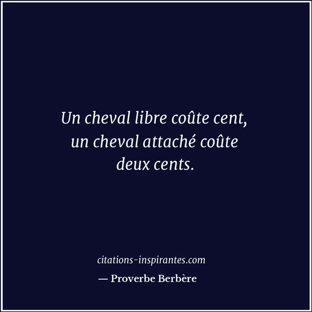 Citation de Proverbe Berbère