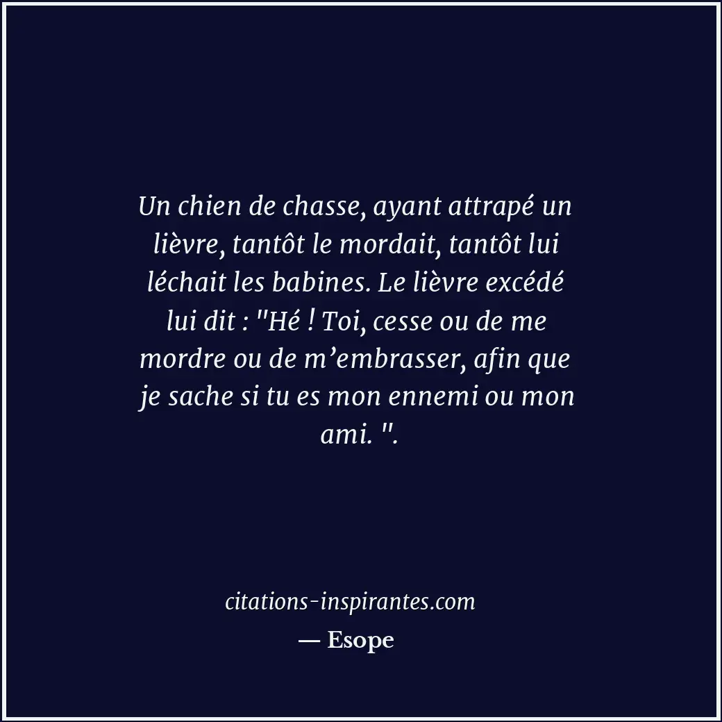 Citation de Esope