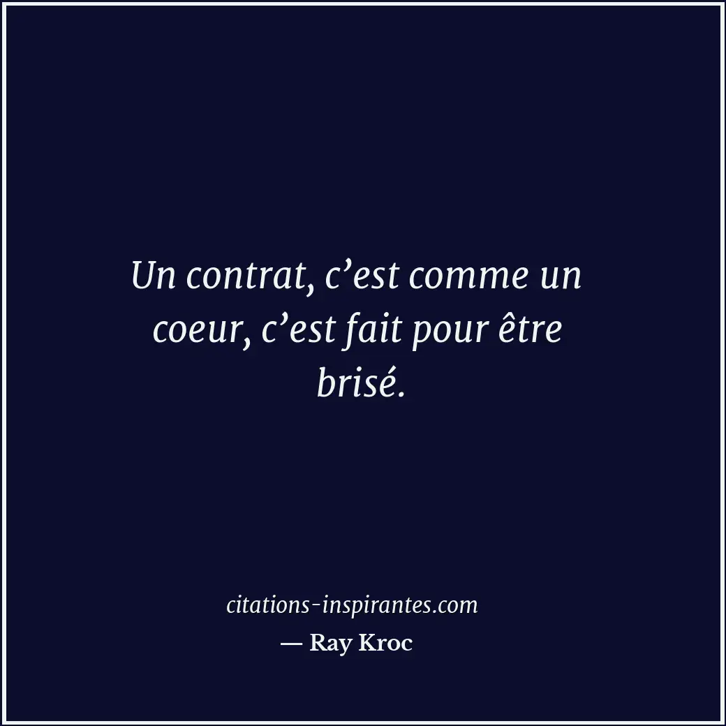 Citation de Ray Kroc