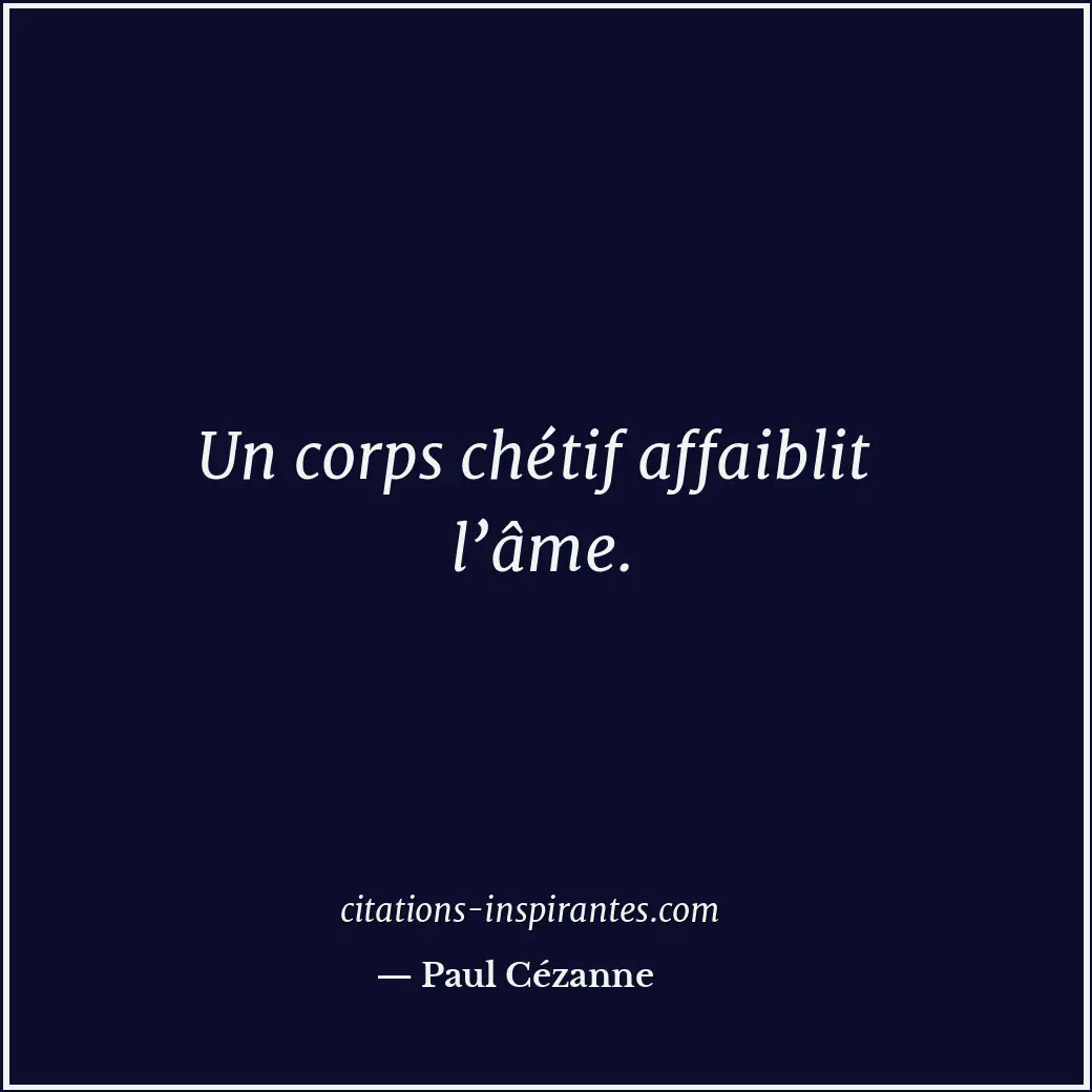 Citation de Paul Cézanne