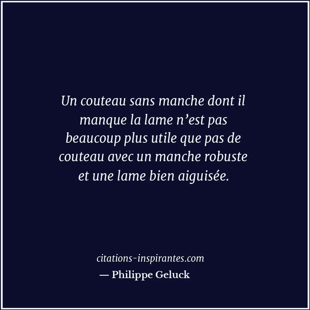 Citation de Philippe Geluck