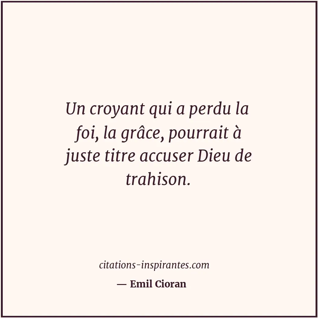 Citation de Emil Cioran