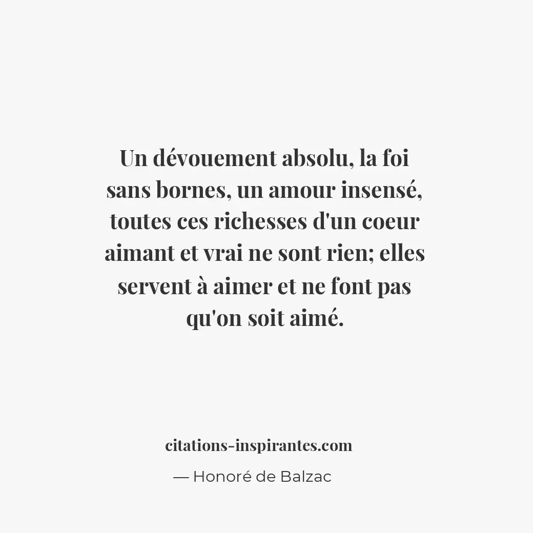Citation de Honoré de Balzac