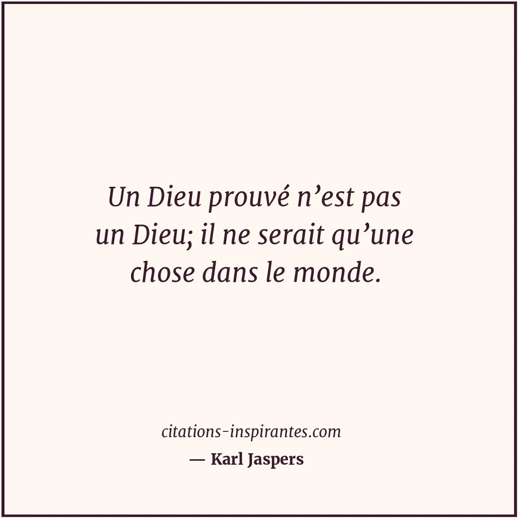 Citation de Karl Jaspers