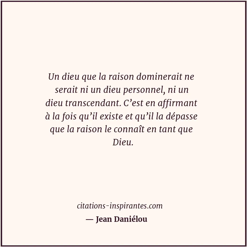 Citation de Jean Daniélou