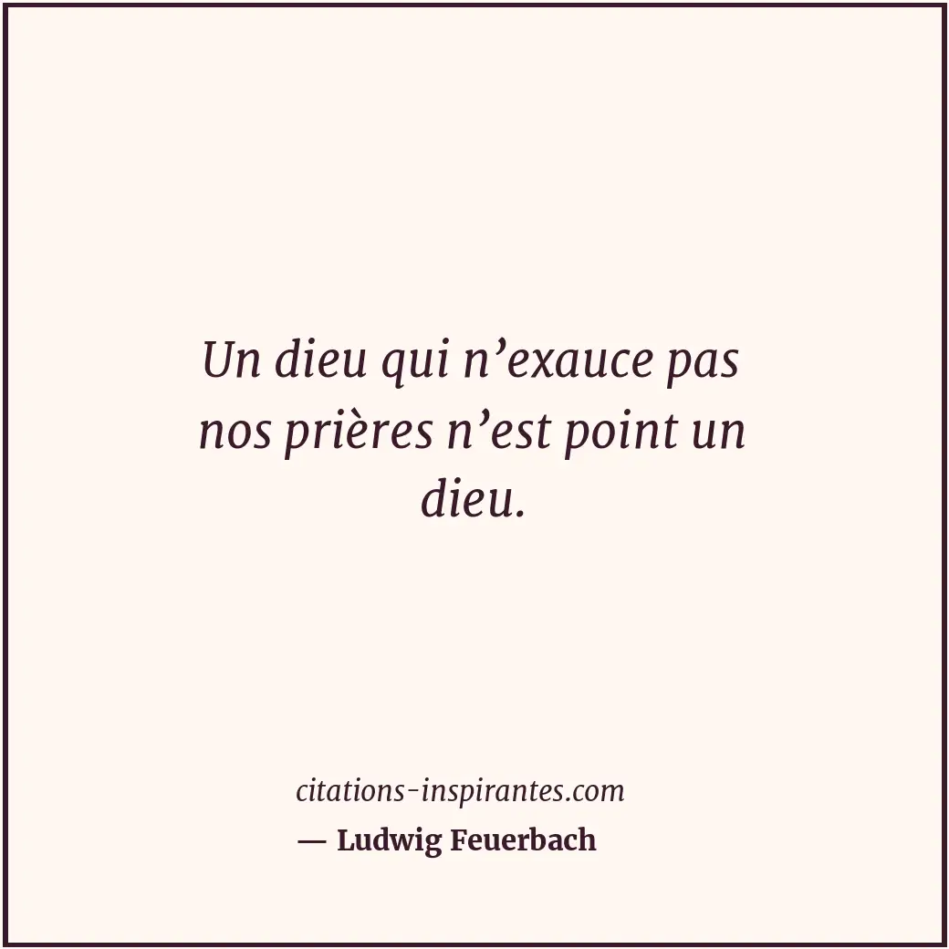 Citation de Ludwig Feuerbach