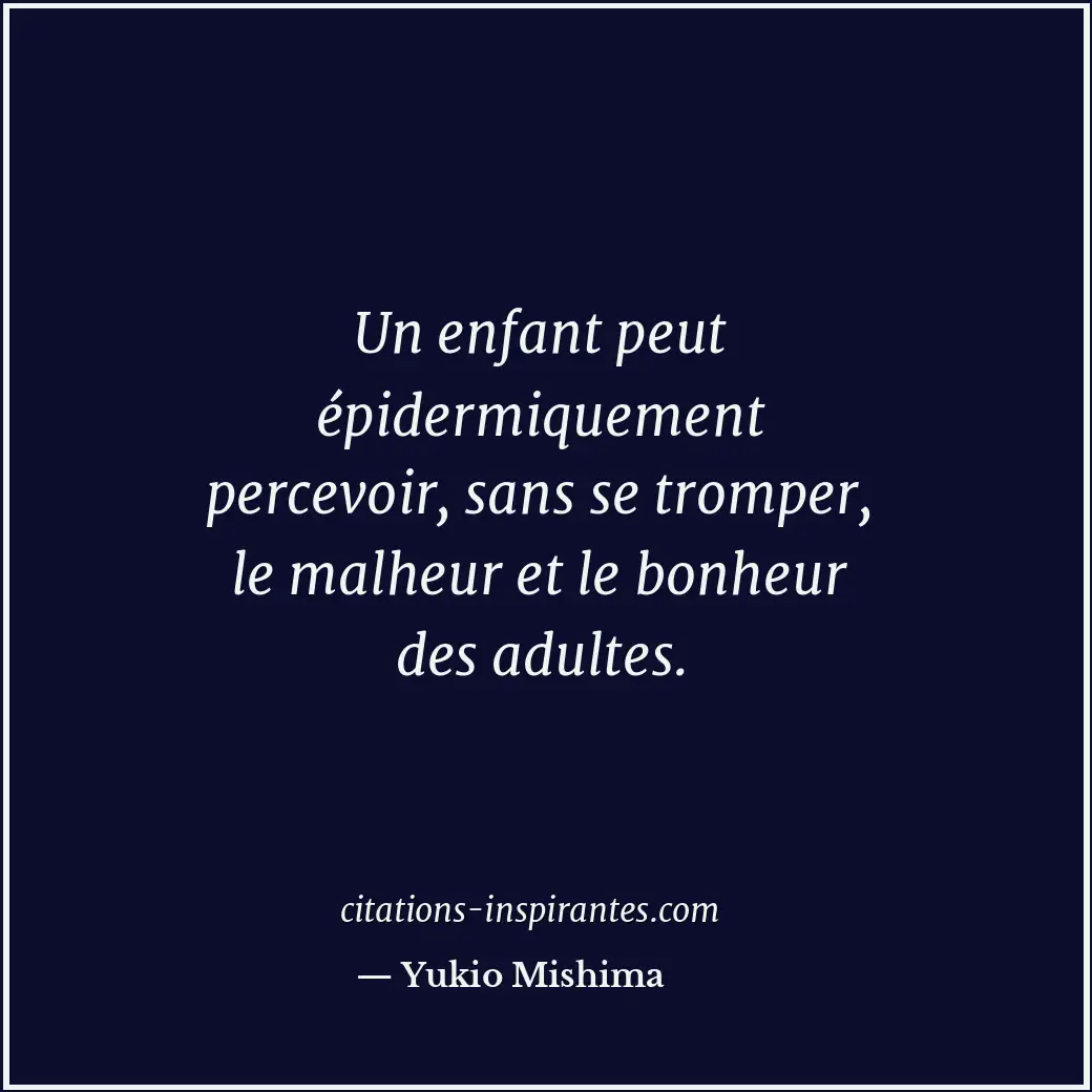 Citation de Yukio Mishima