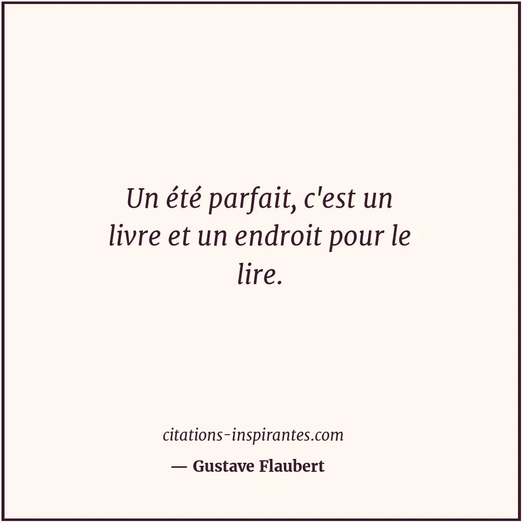 Citation de Gustave Flaubert