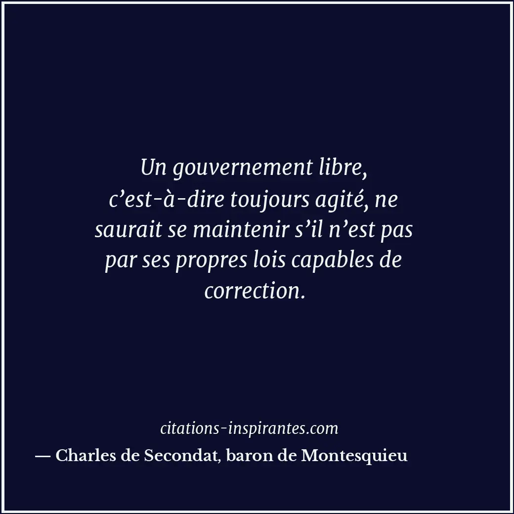 Citation de Charles de Secondat, baron de Montesquieu