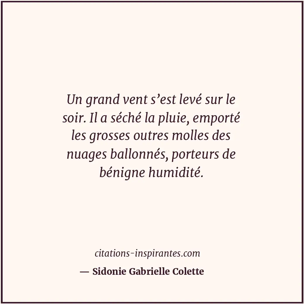 Citation de Sidonie Gabrielle Colette