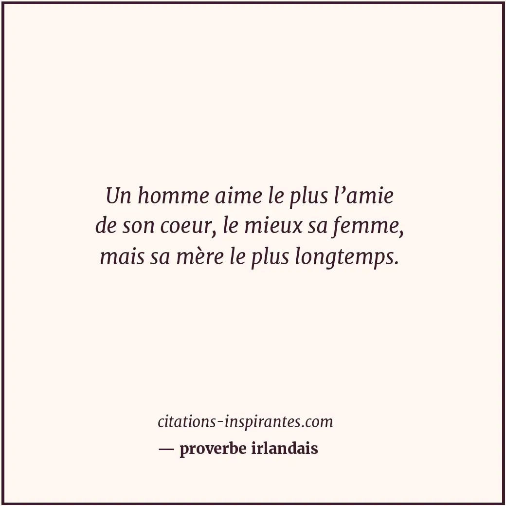 Citation de proverbe irlandais