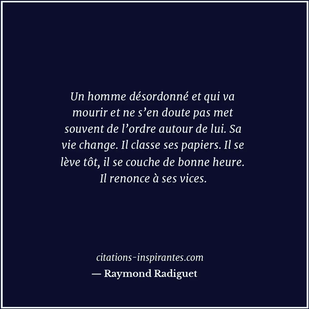 Citation de Raymond Radiguet