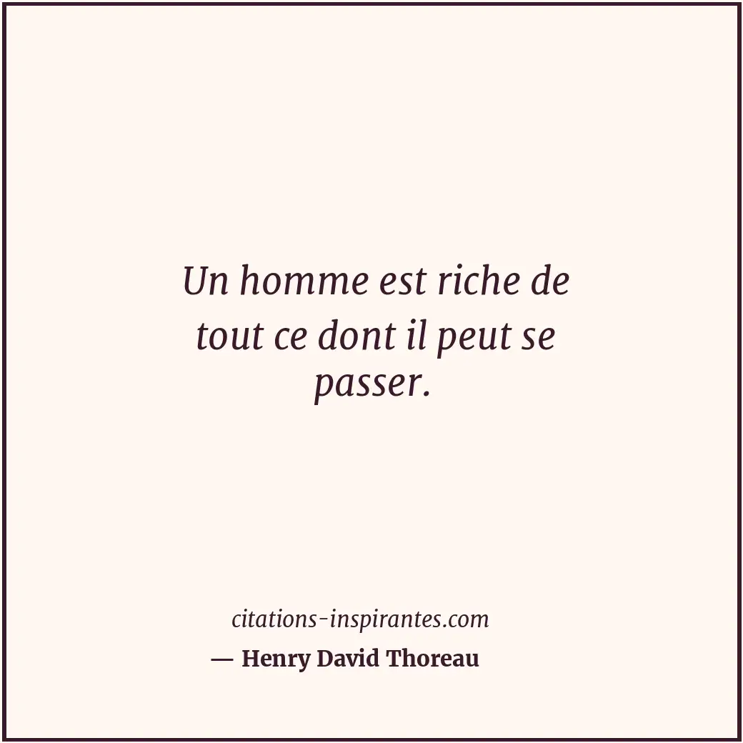 Citation de Henry David Thoreau