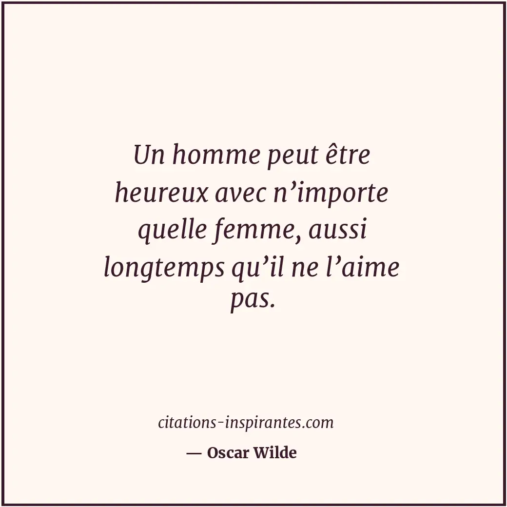 Citation de Oscar Wilde