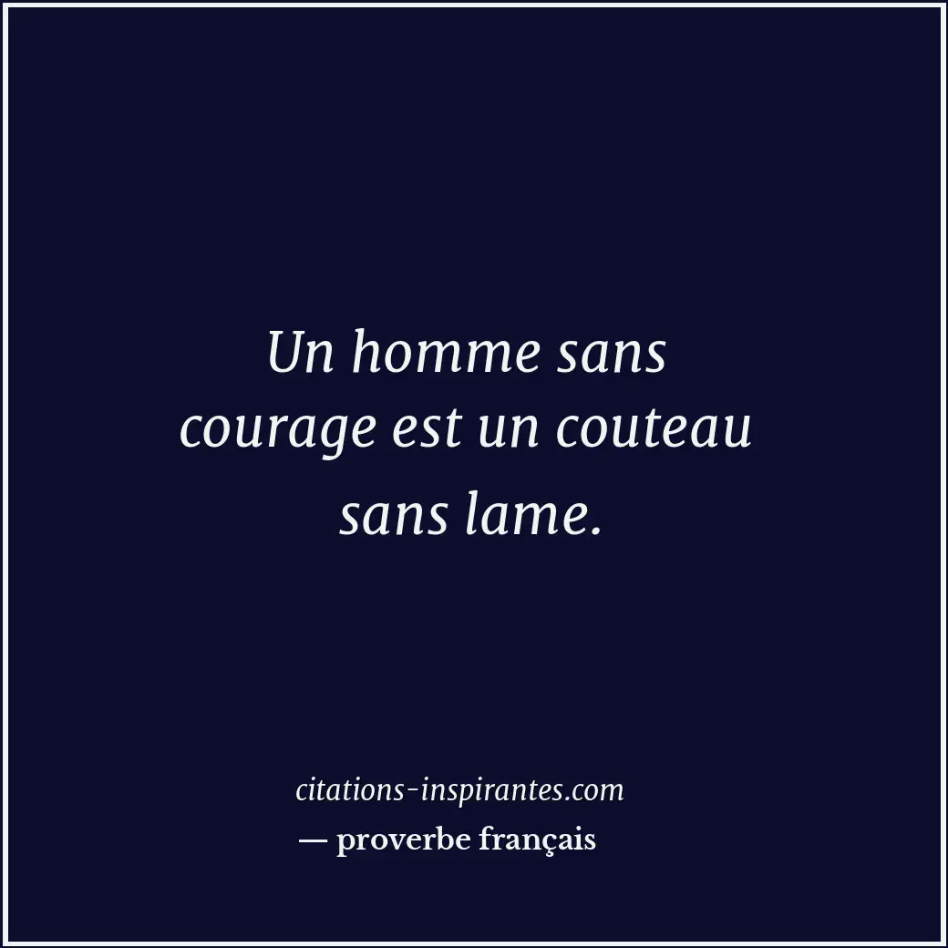 Citation de proverbe français