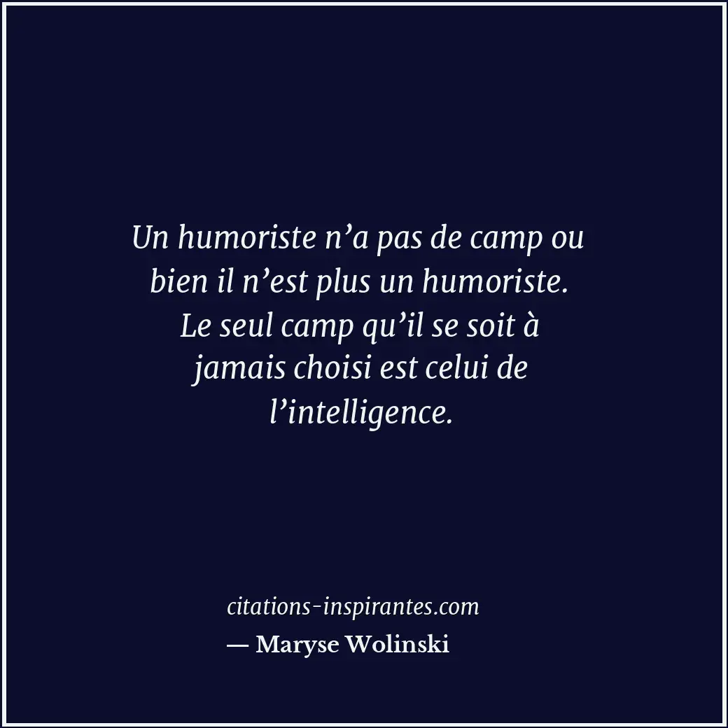 Citation de Maryse Wolinski