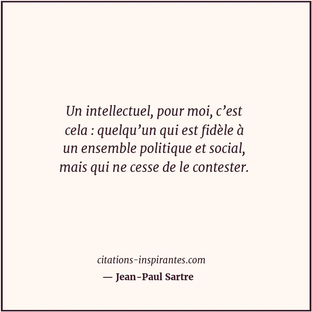 Citation de Jean-Paul Sartre