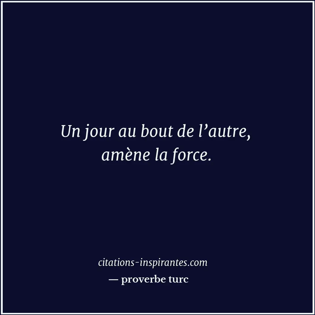 Citation de proverbe turc