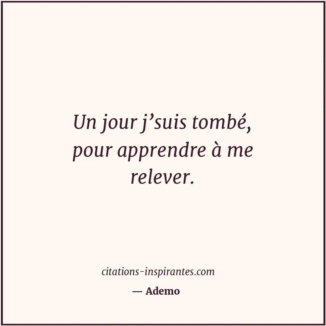 Citation de Ademo