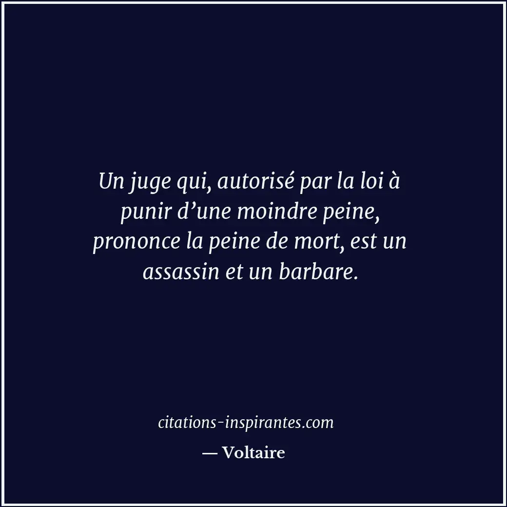 Citation de Voltaire