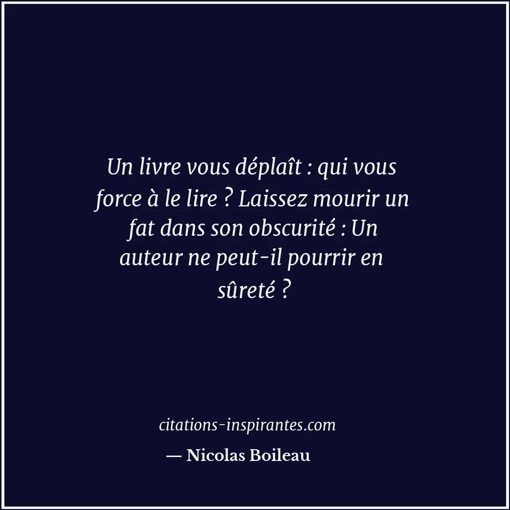 Citation de Nicolas Boileau