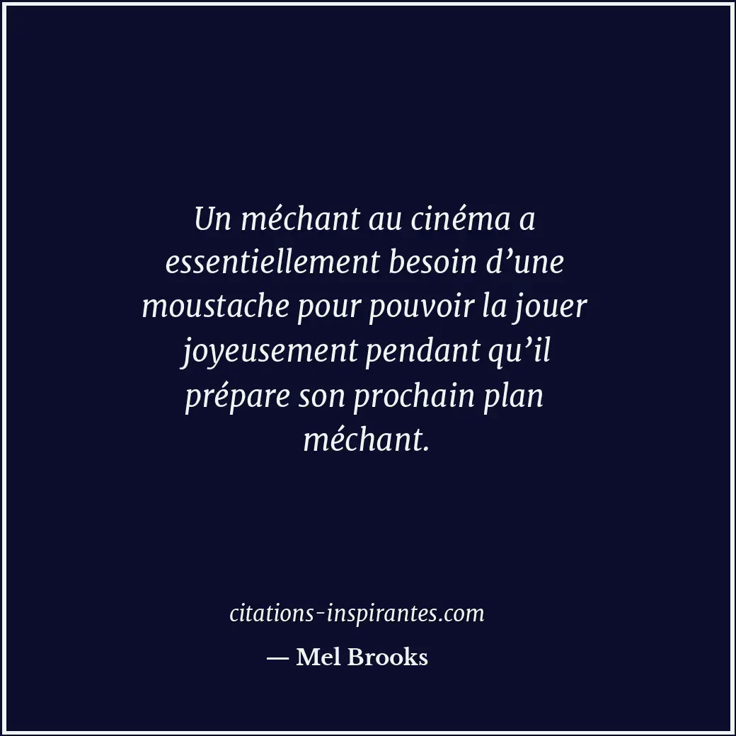 Citation de Mel Brooks